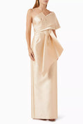 Draped Column Maxi Dress