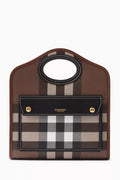 Mini Pocket Bag in Canvas & Leather