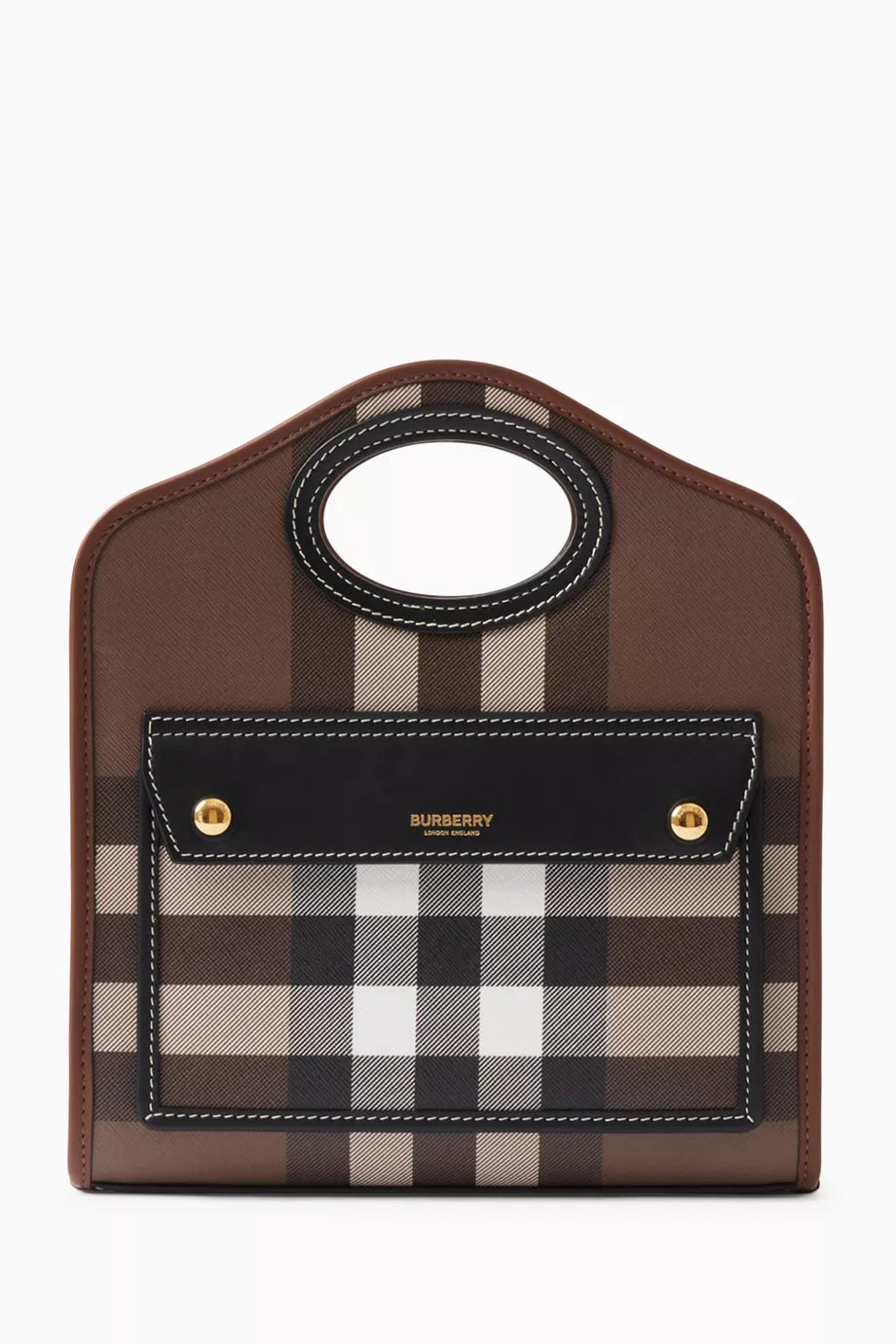 Mini Pocket Bag in Canvas & Leather