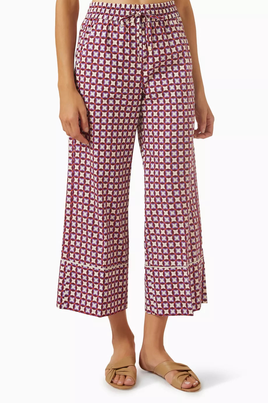 Giglio Printed Cropped Pants in Cotton