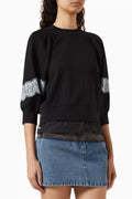 Lantern Sleeve Sweatshirt in Cotton