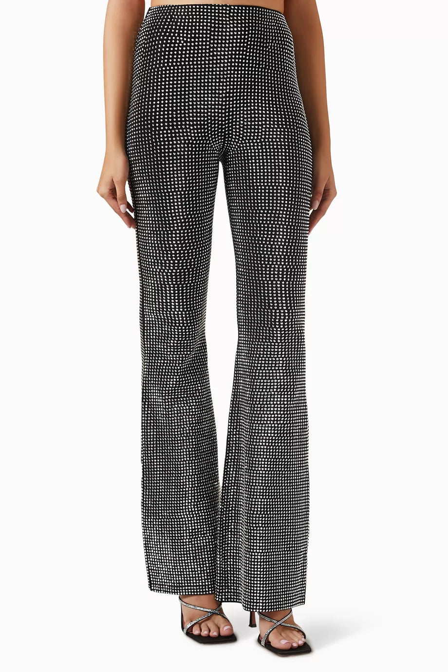 Crystal Pull-on Flare Leggings in Cotton