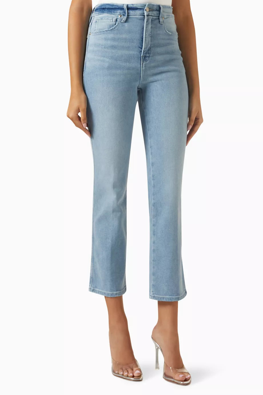 Good Curve Straight Jeans in Compression Denim