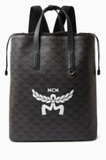 Medium Himmel Drawstring Backpack in Lauretos Canvas