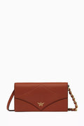 Large Diamond Chain Wallet in Spanish Calf Leather
