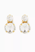 Clochette Drop Clip-on Earrings in Gold-plated Brass