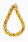 Clochettes Tennis Necklace in Gold-plated brass
