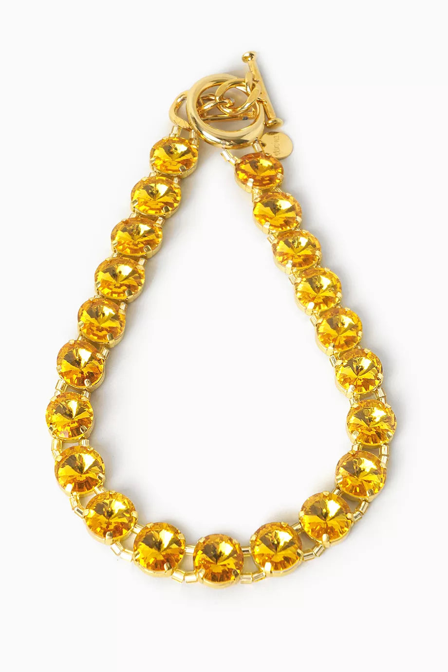 Clochettes Tennis Necklace in Gold-plated brass