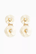 Eclats de Paquerette Drop Earrings in Gold-plated Brass