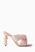 Camelia 100 Mule Sandals in Satin
