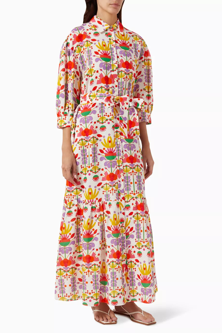 Bianca Maxi Dress in Linen-blend