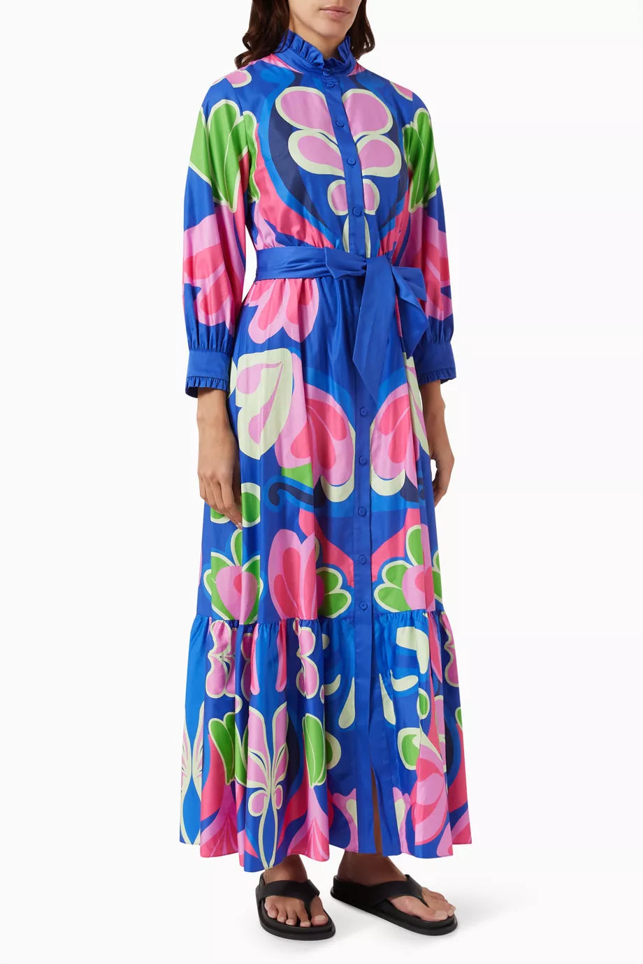 Demi Maxi Shirt Dress in Cotton
