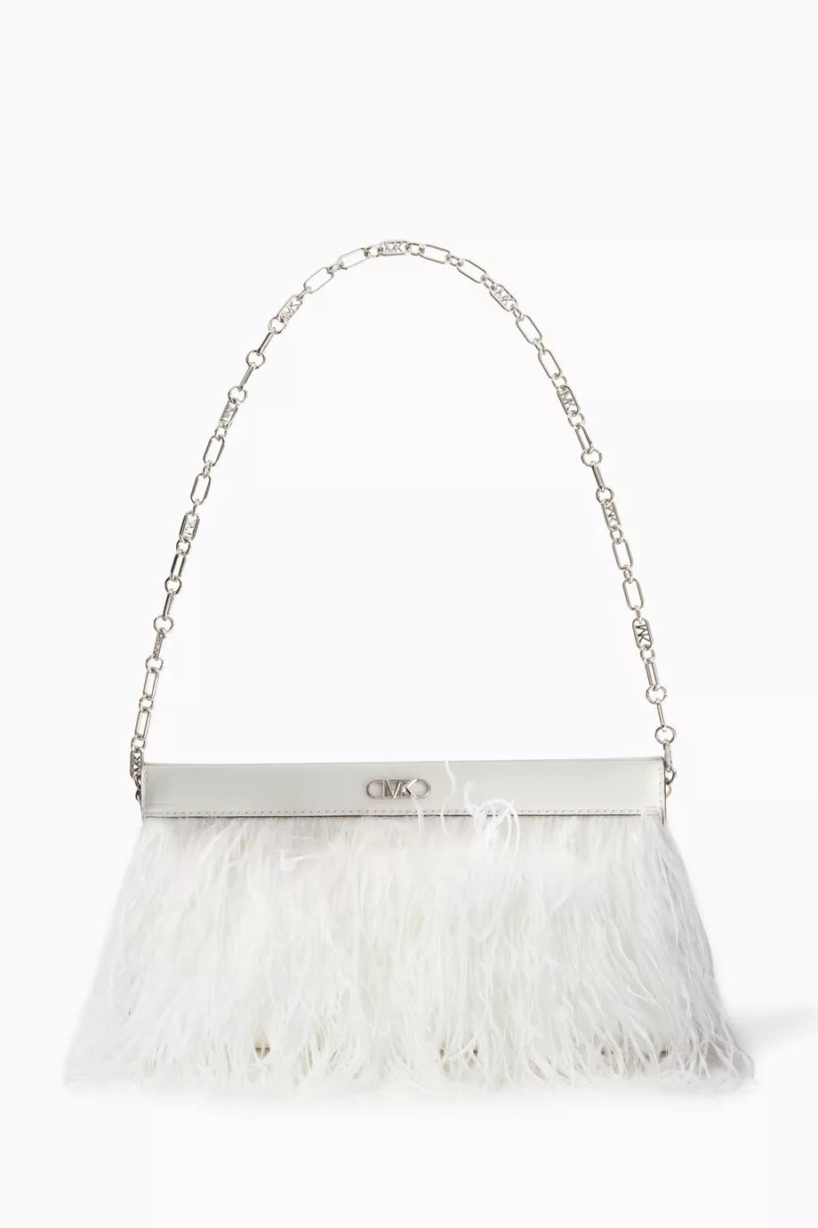 Large Tabitha Clutch in Feather & Leather
