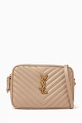 Lou Camera Shoulder Bag in Quilted Leather