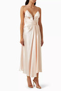 Exton Maxi Dress in Satin