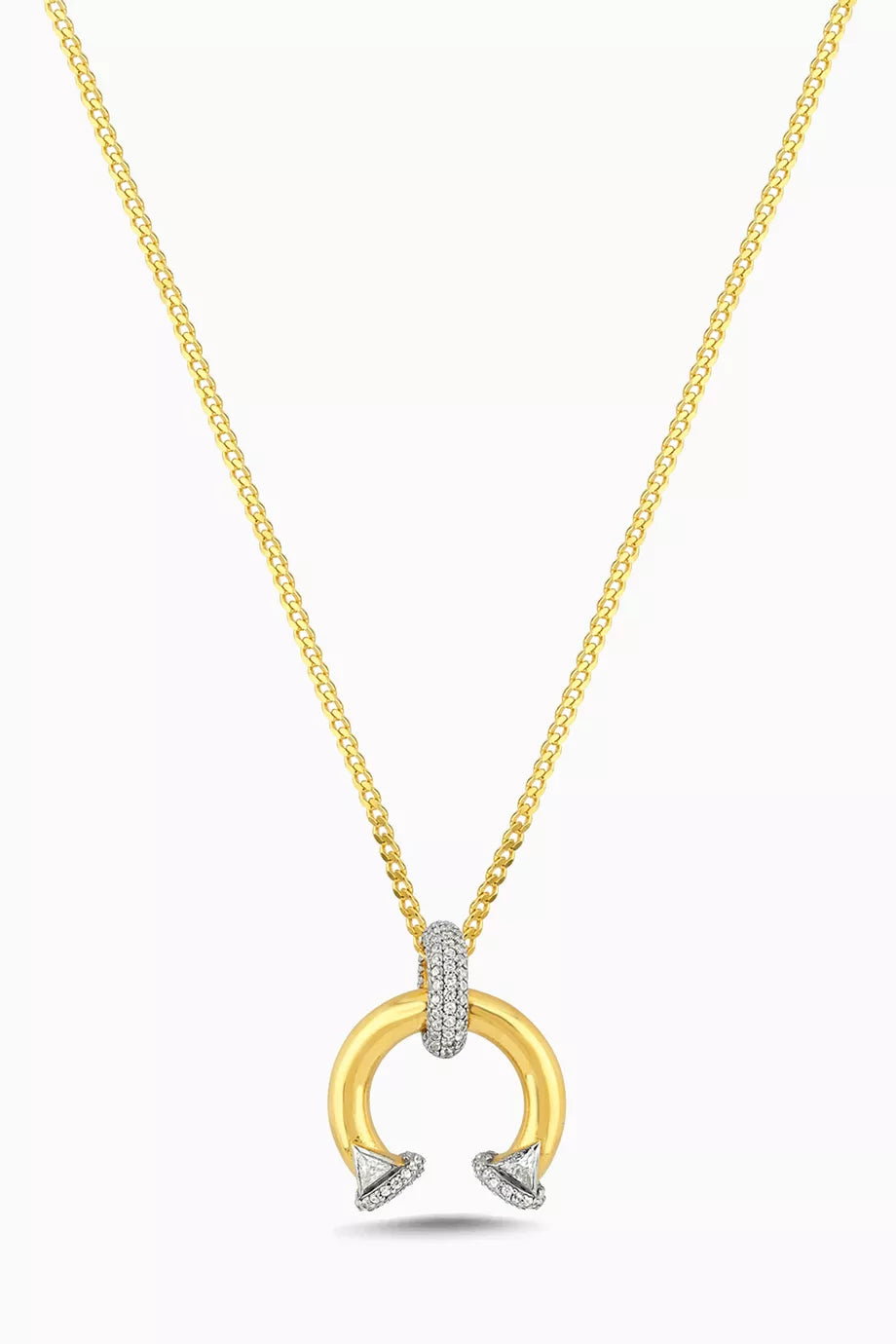 Go For It Necklace in 24kt Gold-plated Sterling Silver