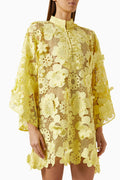 60's Mini Kaftan in Shell Lace