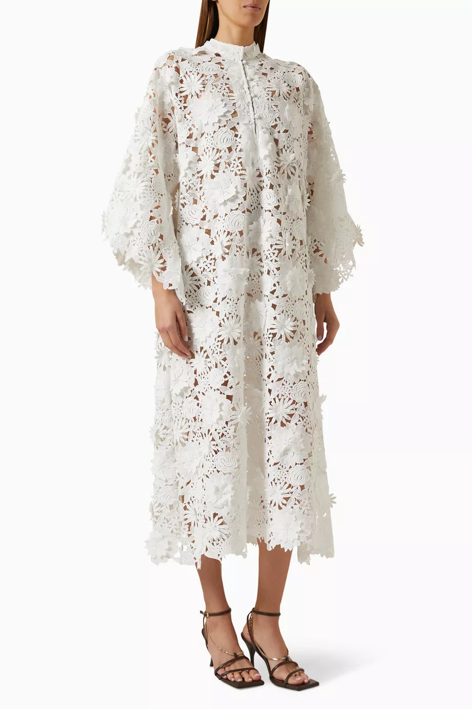 Maxi Kaftan in 3D Lace