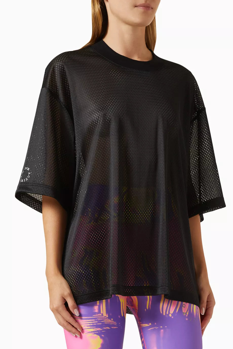 Boxy Oversized T-shirt in Mesh