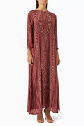 Mazna Kaftan in Crepe