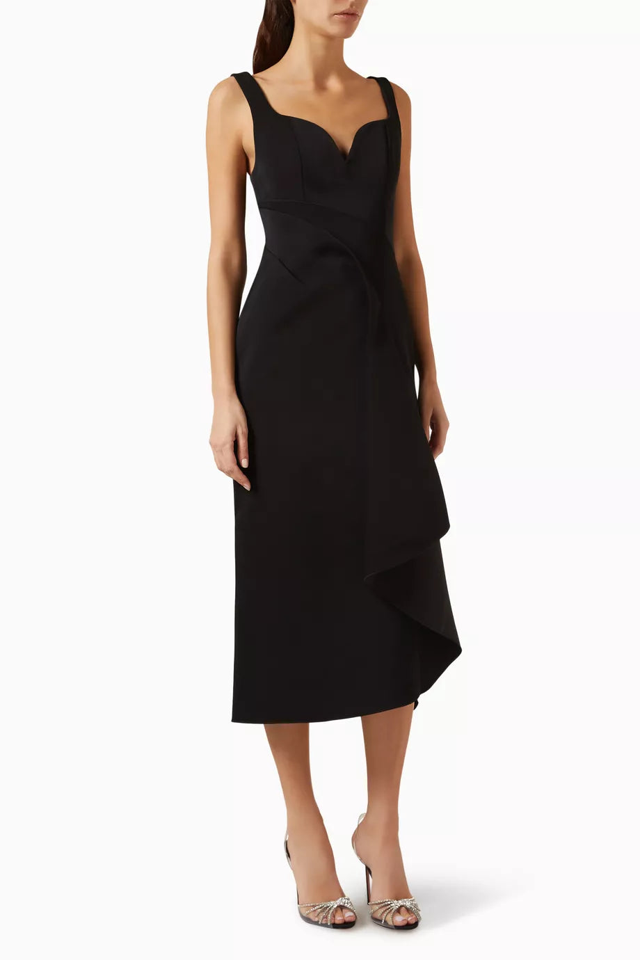 Gowrie Midi Dress in Scuba-fabric