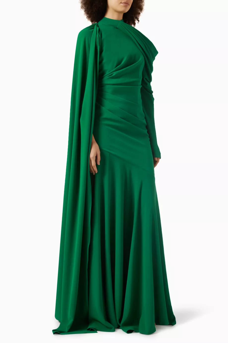 Halterneck Maxi Gown in Crepe