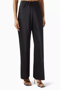 Fluid Bias Pants in Satin