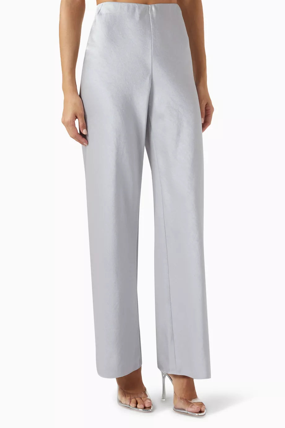 Fluid Bias Pants in Satin