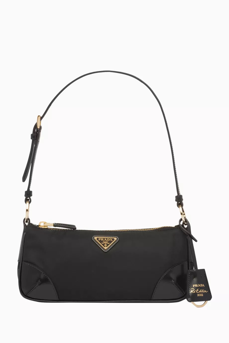 Mini Logo Shoulder Bag in Leather