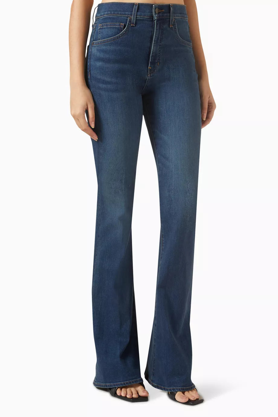 Beverly High-rise Flared Jeans in Denim