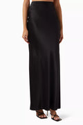 Medina Maxi Skirt in Stretch-silk