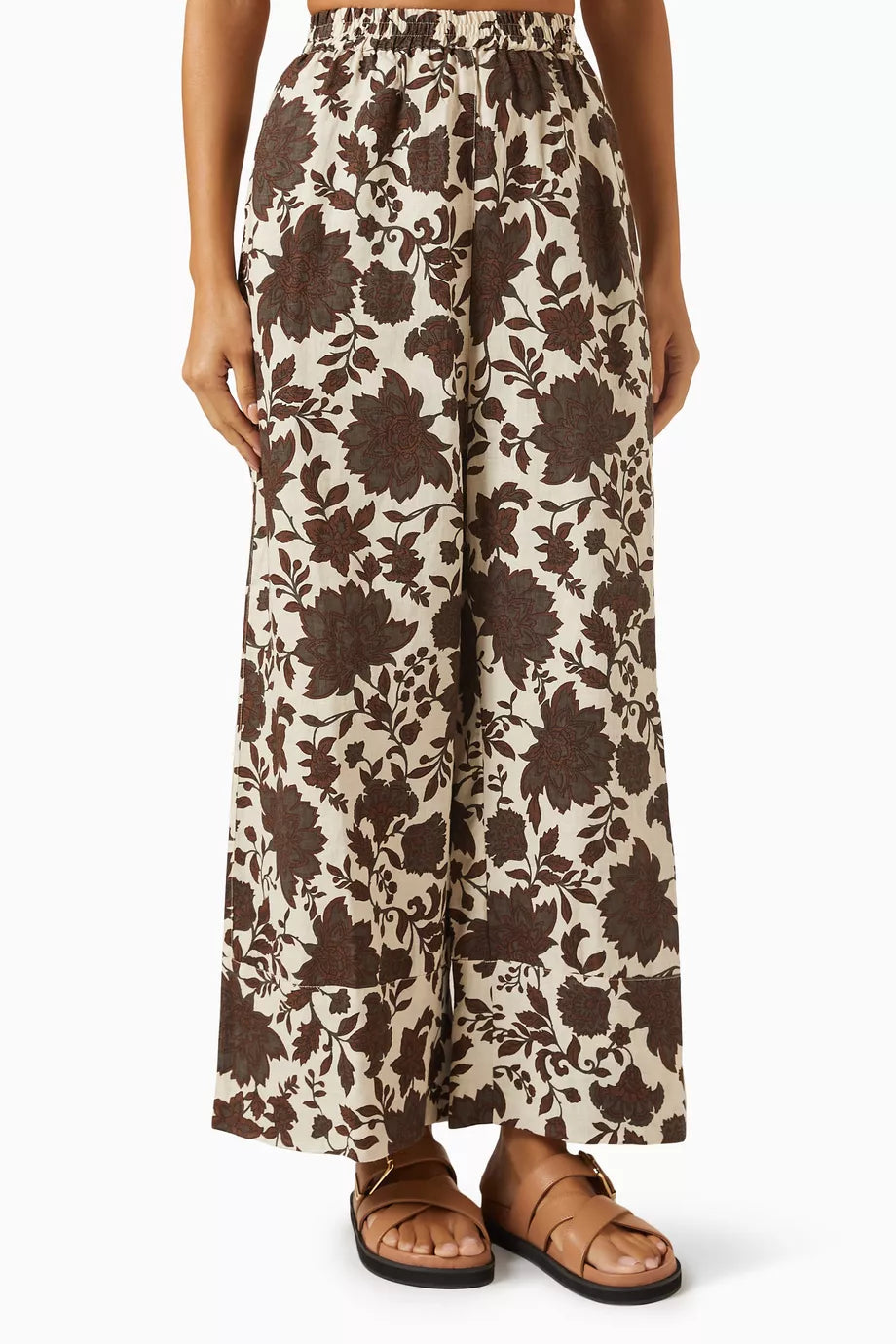 Agnes Wide-leg Pants in Linen