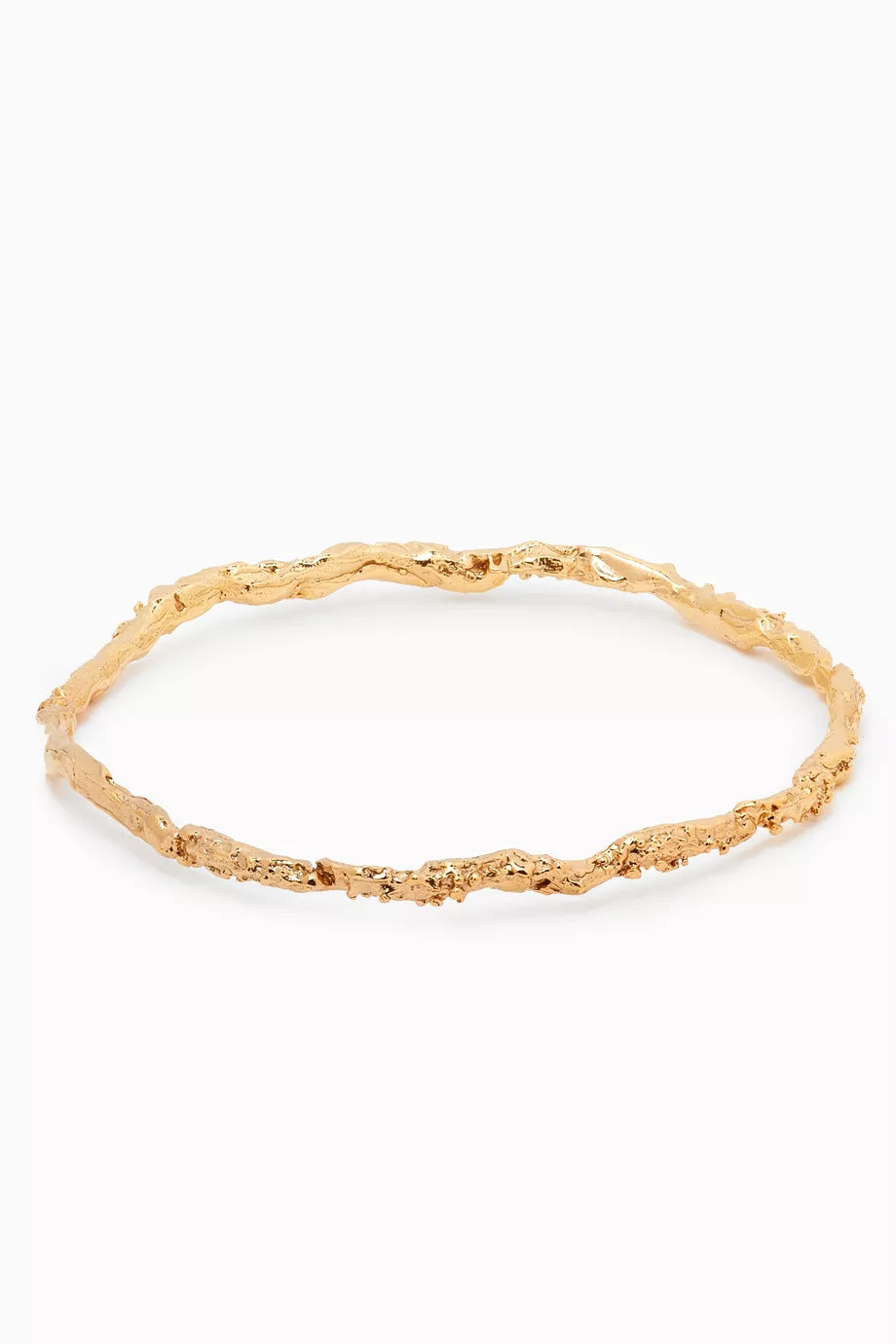 The Infernal Rocks Bangle in 24kt Gold-plated Bronze