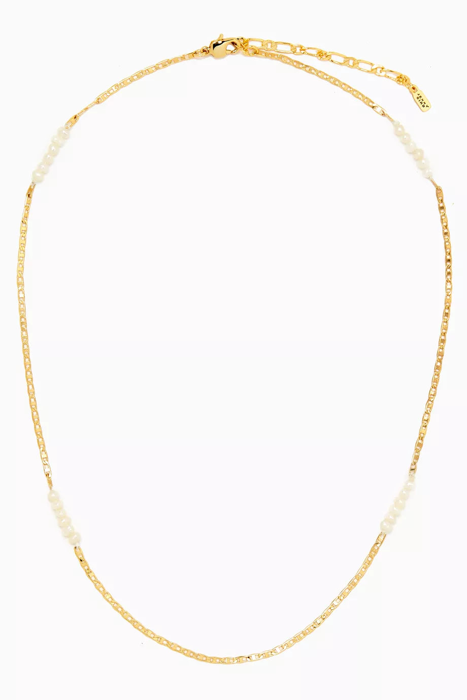 Delphine Freshwater Pearl Necklace in 14kt Gold-plated Brass