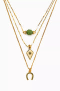 Edda Strand Necklace in Gold-plated Brass