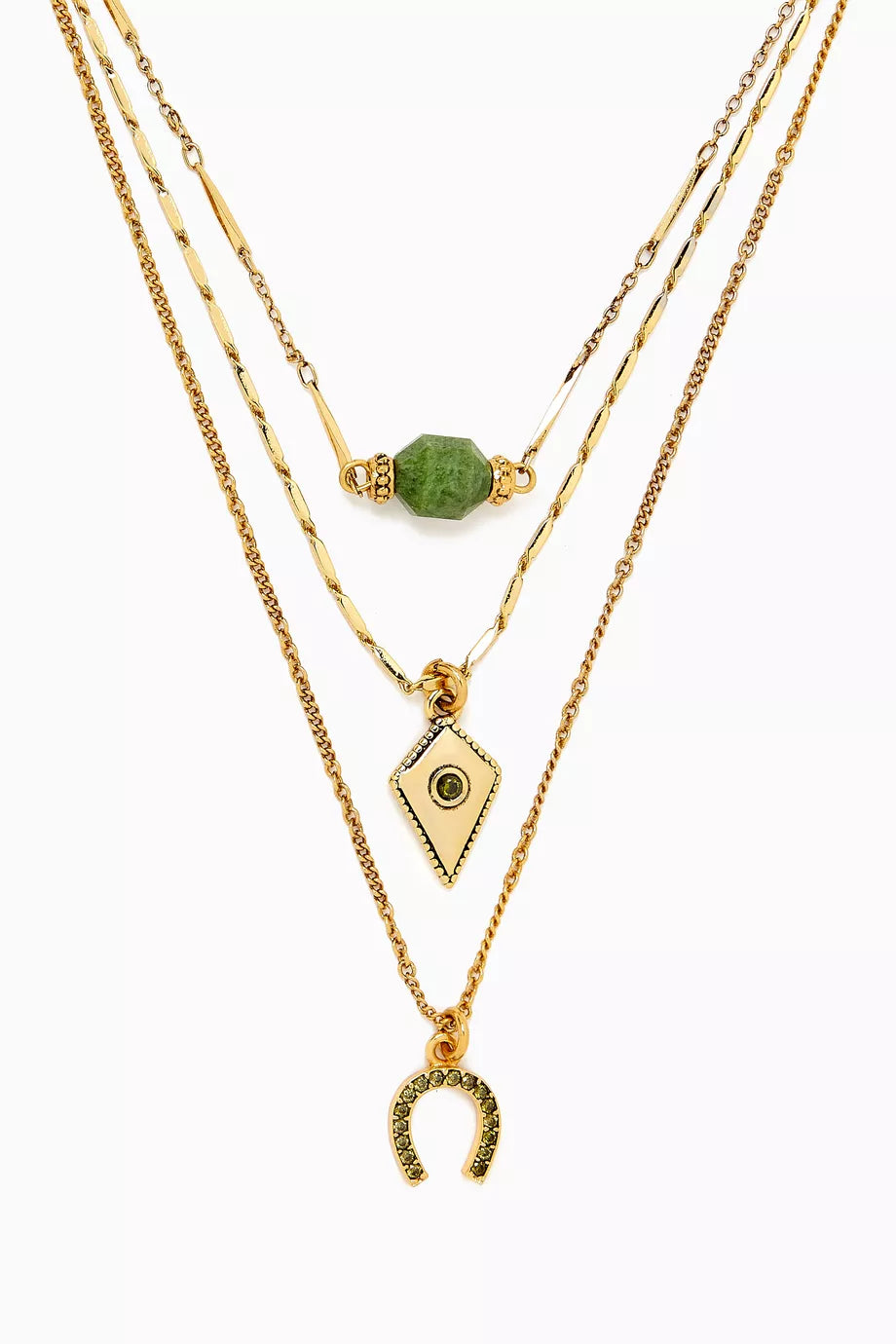 Edda Strand Necklace in Gold-plated Brass