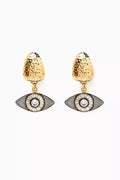 Dazylina Earrings in Gold-plated Brass