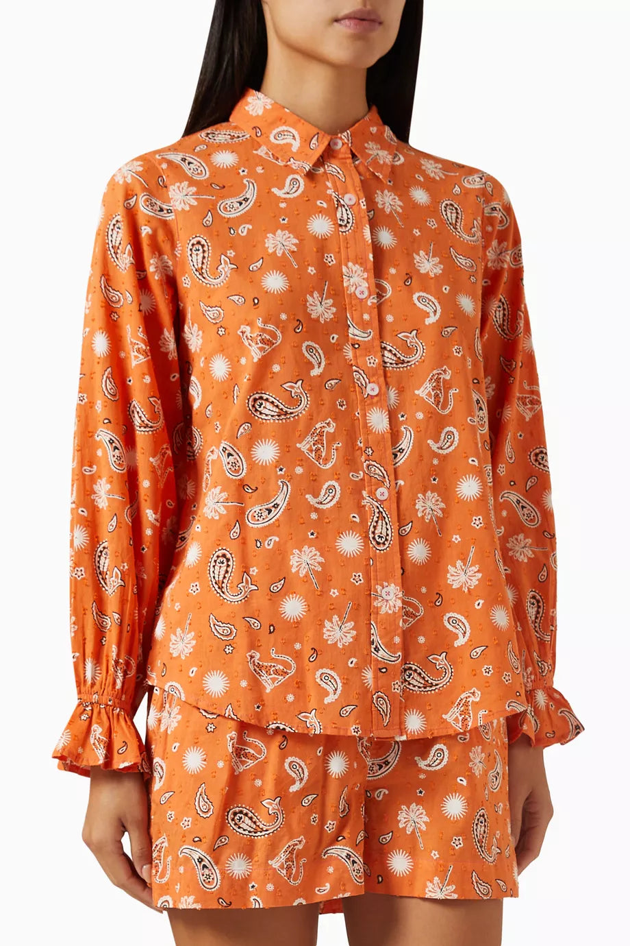 Leopard Geanie Shirt in Cotton