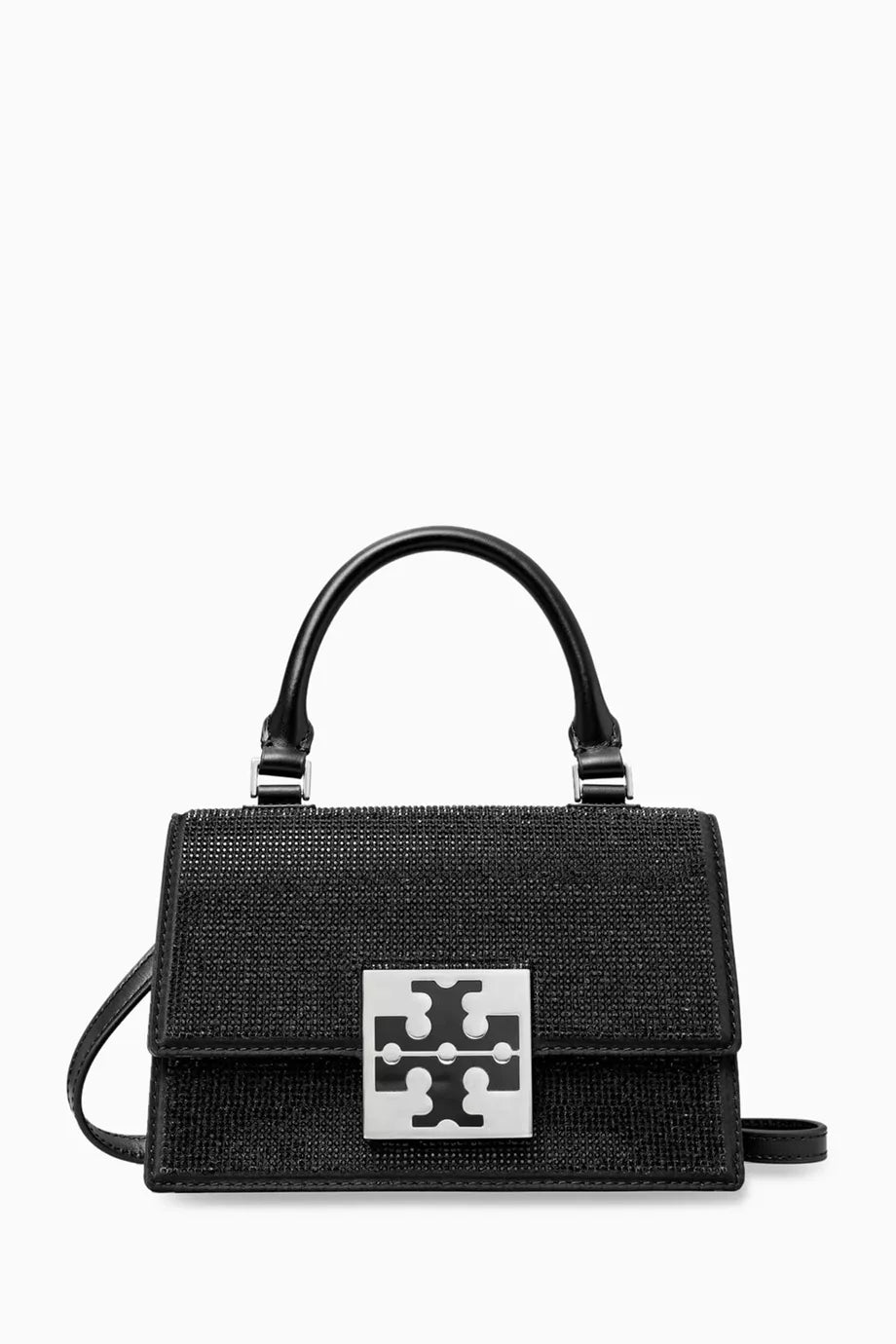 Mini Bon Bon Top-handle Bag in Crystals