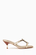 Miller Bombé 55 Sandals in Metallic Leather