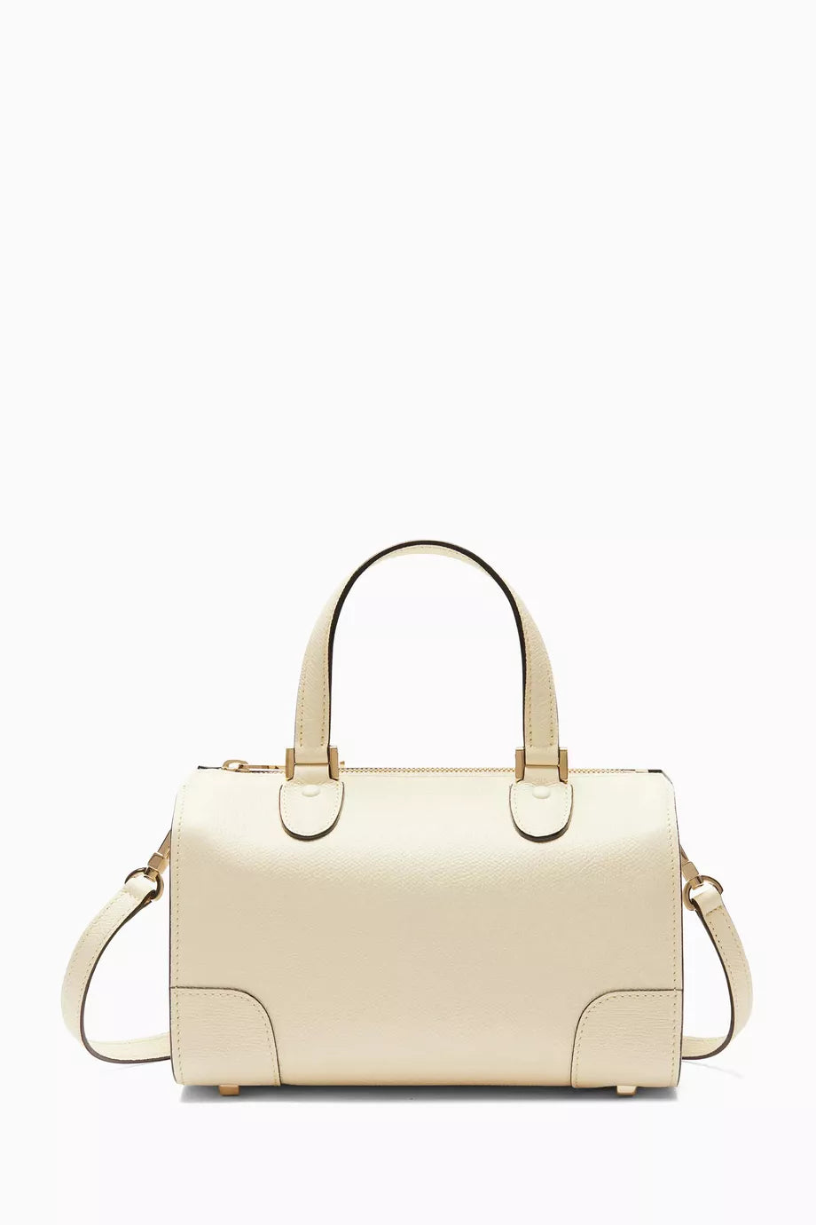 Mini Babila Boston Crossbody Bag in Millepunte Calfskin Leather