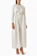 Cape-style Belted Jumpsuit