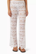 High-waist Pants in Lace