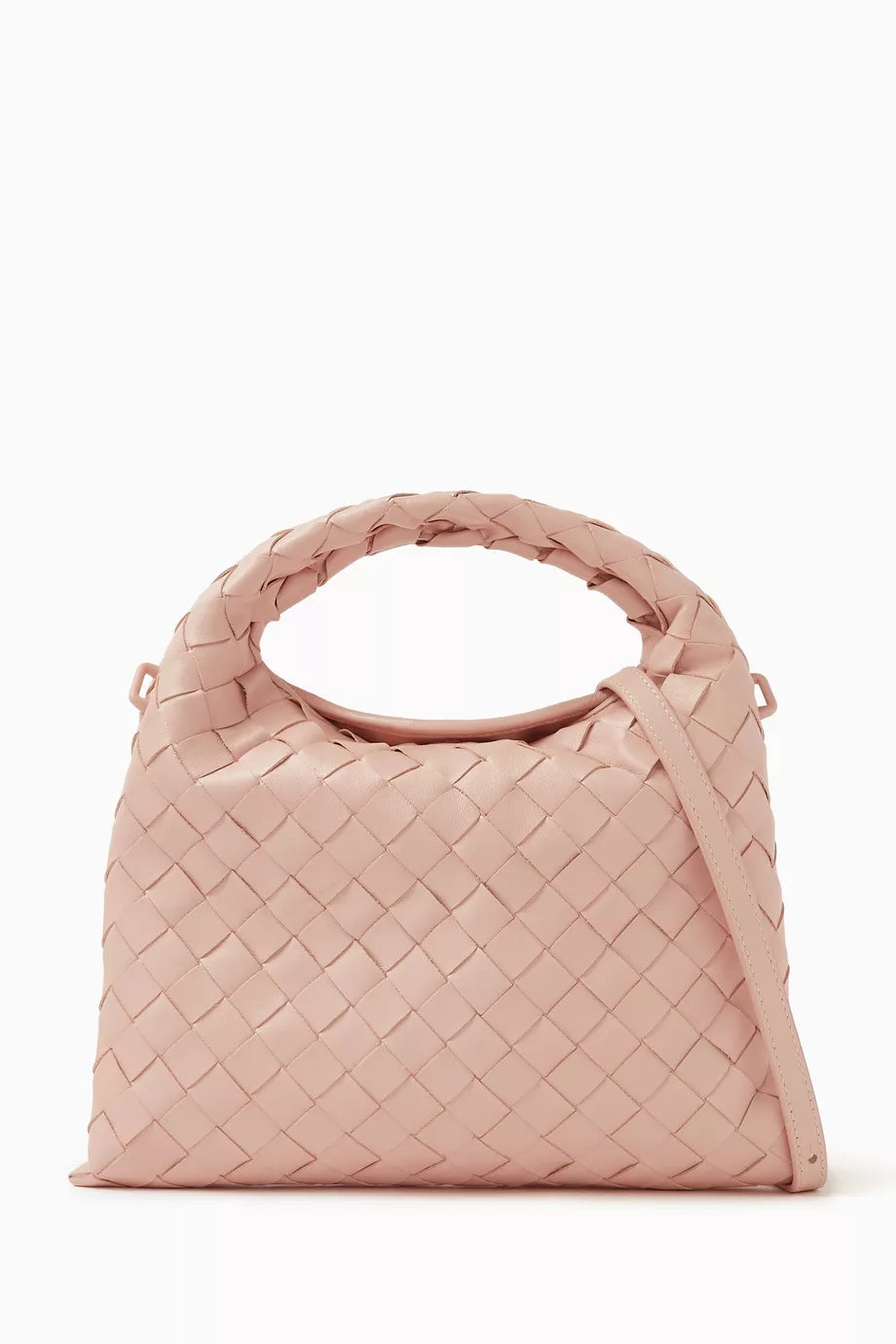 Mini Hop Hobo Bag in Intrecciato Leather