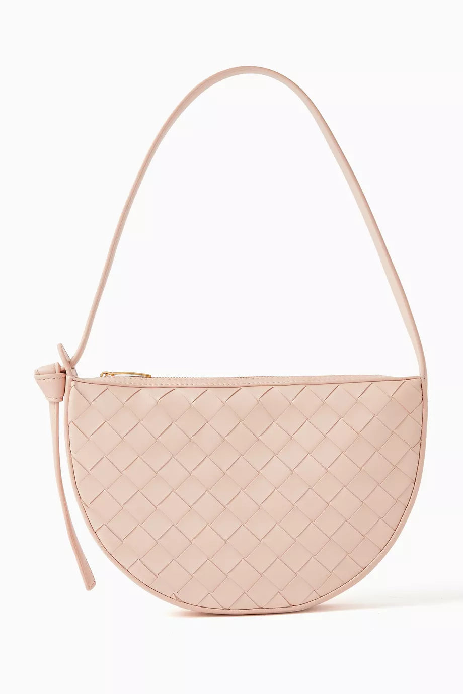 Mini Sunrise Shoulder Bag in Intrecciato Leather