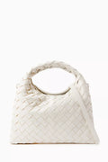 Mini Hop Hobo Bag in Intrecciato Leather