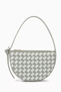 Mini Sunrise Shoulder Bag in Intrecciato Leather