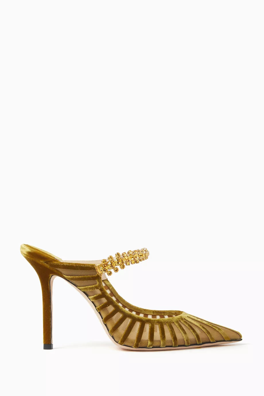 Bing 100 Mules in Mesh & Velvet