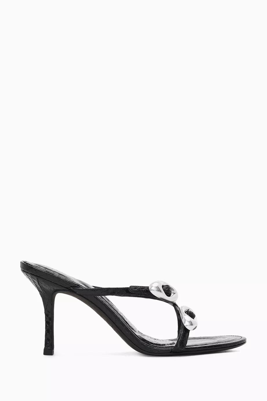 Dome 85 Mule Sandals in Watersnake Leather