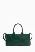 Mini East-West Arco Tote in Intrecciato Leather